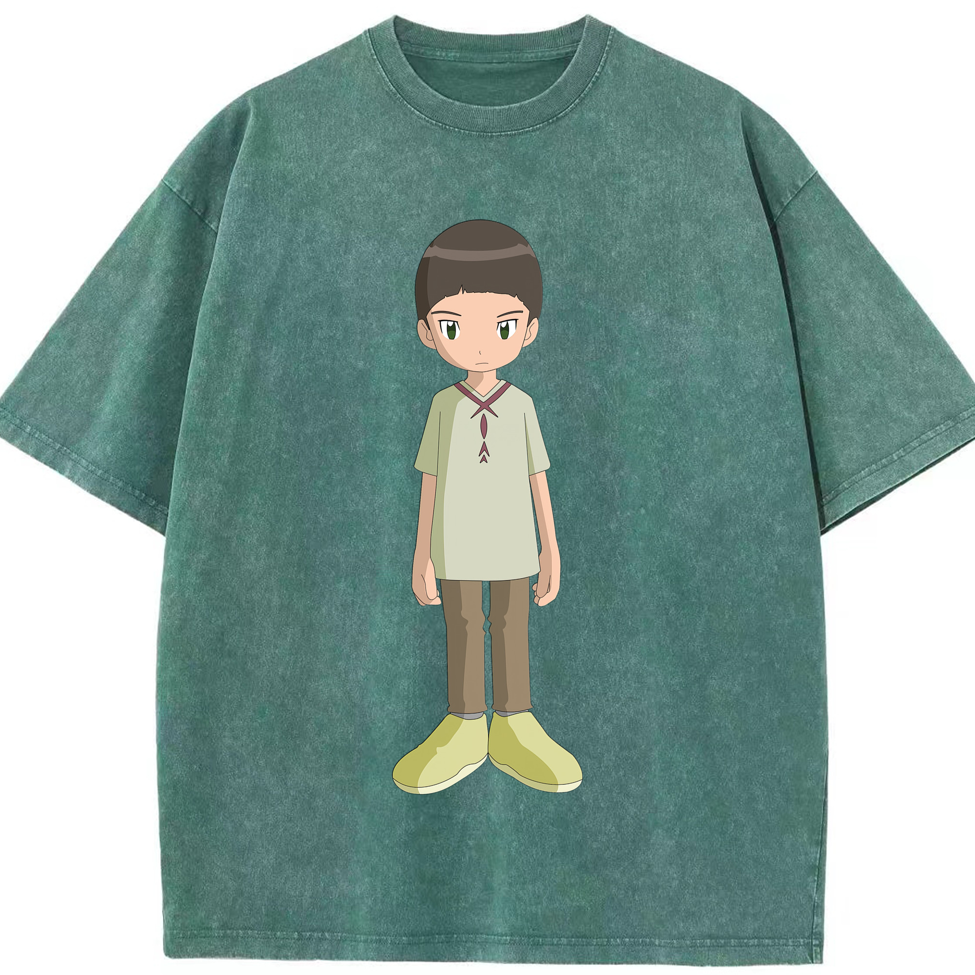 （画像用） Digimon デジタルモンスター/デジモン 綿100% ヴィンテージ風 半袖Tシャツ（フロントプリント）